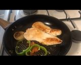 A picture of step 2 of Fried lemon garlic chicken.
