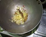 A picture of step 3 of Banana Stem kofta Curry.