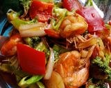 Foto langkah ke 4 dari resep Brokoli udang saos tiram.
