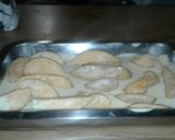A picture of step 3 of Cheesy Fish Finger and chips bake.