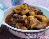 A picture of step 4 of Hyderabadi Shalgam Gosht.