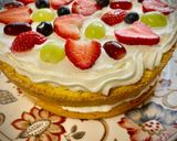 Foto del paso 4 de la receta: Tarta de nata y frutas