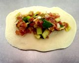 A picture of step 1 of Crispy Shrimp Potstickers.