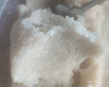 A picture of step 4 of Ewedu with frozen molokhia.