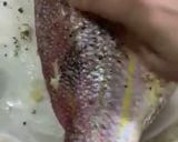 A picture of step 1 of Crispy fried Red Snapper fish in Thai style tamarind sauce.