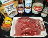 Foto langkah ke 1 dari resep Dendeng Airfryer Bumbu Singapore.