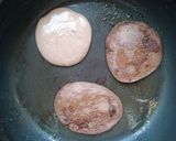 A picture of step 2 of Keto chocolate pancakes with mascarpone (no flour, no sugar).