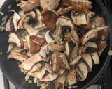 A picture of step 2 of Mushroom Risotto.