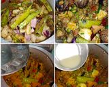 A picture of step 8 of Undhiyu.