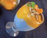 A picture of step 4 of Mango Chia Pudding.