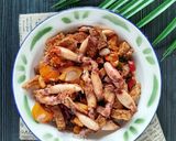 Foto langkah ke 3 dari resep Tumis Cumi Asin Tempe Orek.