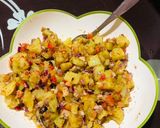 A picture of step 1 of Traditional sweet potato salad.