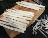 Foto del paso 1 de la receta: Guiso de carne de conejo, pollo y costilla de cerdo con espárrago blanco #helloasparaguslovely#