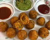 A picture of step 9 of Poha Aloo Balls (Poha Aloo Pakoda).