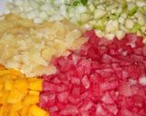 A picture of step 1 of Fruit Salad.