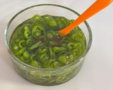 A picture of step 8 of Spicy Winter Immunity Green Chili Preserve.