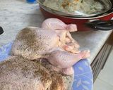 صورة لخطوة 3 من وصفة فراخ محشيه مكسرات وزبيب فراخ الكيس الحراري