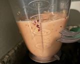 Hình bước làm 2 của món Peach smoothie(Sinh tố Đào)