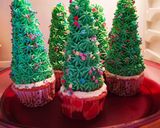 Φωτογραφία βήματος 9 της συνταγής Cupcakes δεντράκια 🎄
