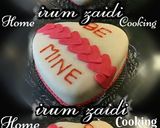 A picture of step 7 of 💑💕Valentine's Day Heart Shaped Cake 💕💑.