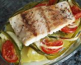 Foto del paso 7 de la receta: Perca al horno con verduras