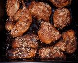 Mézes szezámmagos csirkecomb recept fázis 4 fotója