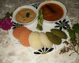 A picture of step 5 of Healthy Tricolour Idli.