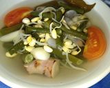 Foto langkah ke 4 dari resep Sayur Asem Kacang Panjang Tauge Kedelai.