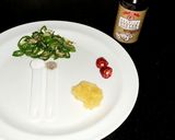 A picture of step 1 of Dry chilli chicken.