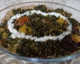 A picture of step 4 of Methi aloo.