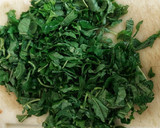 A picture of step 1 of Green Amaranth with Dal.
