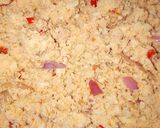 A picture of step 2 of Egg in yam.