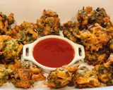A picture of step 3 of Spring Onion Pakora.