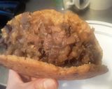 Foto del paso 8 de la receta: Arepa rellena de "carne bbq" y queso...🍘🧀🍘🧀😜😛😝