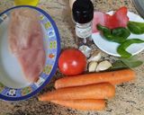 Foto del paso 1 de la receta: Pavo en salsa de zanahoria