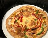 Hình bước làm 6 của món Pizza bằng nồi chiên không dầu