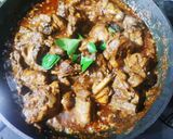 A picture of step 7 of Mangalorean style ghee roast chicken.