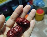 Hình bước làm 1 của món Bột sắn dây táo đỏ