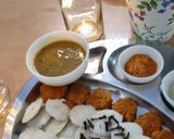 A picture of step 8 of Tri colour chutney.