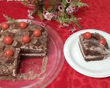A picture of step 14 of New Year chocolate Cake 2023.