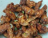 Gambar langkah 13 resipi Ayam goreng ala korea.