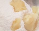 A picture of step 1 of Choco vanilla pinwheel.
