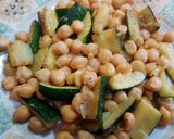 Foto del paso 6 de la receta Garbanzos con calabacín y huevo poché