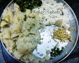 A picture of step 2 of Aloo ke Kakori kebab.