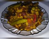 A picture of step 8 of Spicy daal karela.