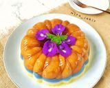 Foto langkah ke 10 dari resep Puding Marie Bunga Telang.