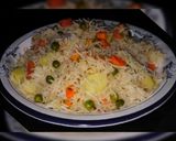 A picture of step 7 of Mix veg zeera rice.