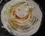 A picture of step 3 of Proso millet ghee dhosa.