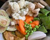 A picture of step 1 of Sabji Jhol / Wintry Veggie Jhol.