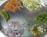 A picture of step 1 of Veg Chowmein.